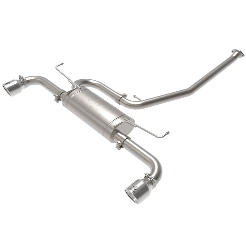 aFe Power | Takeda 2-1/4 IN to 2-1/2 IN 304 Stainless Steel Cat-Back Exhaust w/Polished Tip - RAV4 2.5L 2019-2023 aFe POWER C...