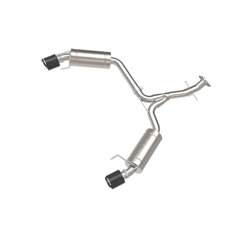 aFe Power | Takeda 2-1/2 IN 304 Stainless Steel Axle-Back Exhaust System Carbon Fiber - IS250 Base / C / IS350 2.5L / 3.5L 20...