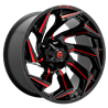 Fuel Off-Road | D755 17x9.0 ET1 - Gloss Black Milled With Red Tint