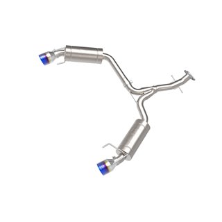 aFe Power | Takeda 2-1/2 IN 304 Stainless Steel Axle-Back Exhaust System w/Blue Tip - IS250 Base / C / IS350 2.5L / 3.5L 2006...