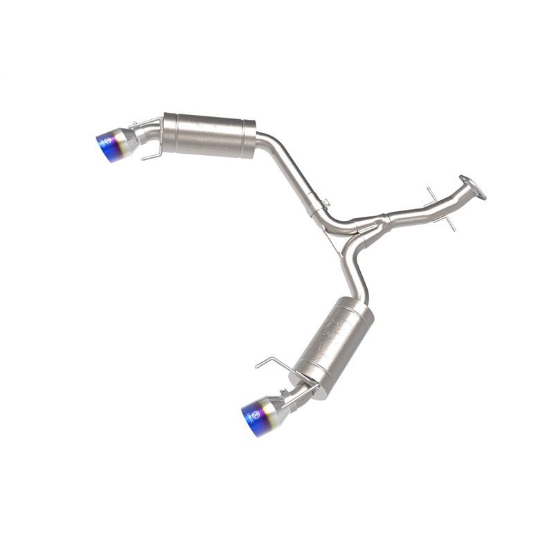 aFe Power | Takeda 2-1/2 IN 304 Stainless Steel Axle-Back Exhaust System w/Blue Tip - IS250 Base / C / IS350 2.5L / 3.5L 2006...