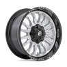 Fuel Off-Road | D798 20x10.0 ET-18 - SILVER BRUSHED FACE WITH MILLED BLACK LIP