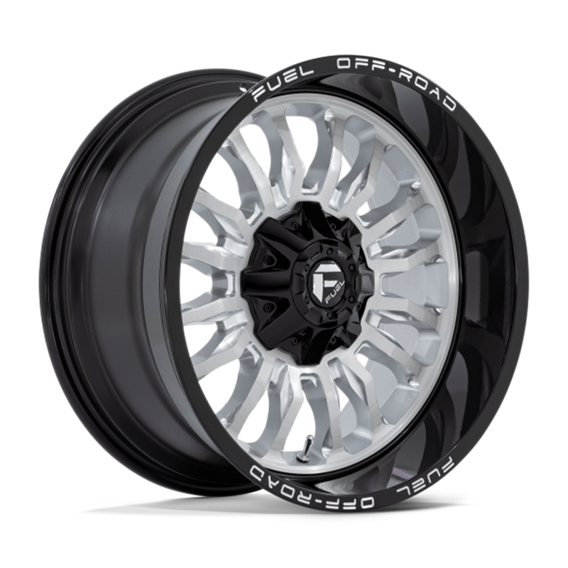 Fuel Off-Road | D798 20x10.0 ET-18 - SILVER BRUSHED FACE WITH MILLED BLACK LIP