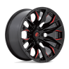 Fuel Off-Road | D823 20x9.0 ET1 - GLOSS BLACK MILLED WITH CANDY RED