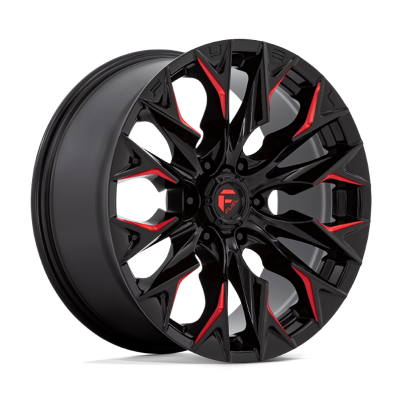 Fuel Off-Road | D823 20x9.0 ET20 - GLOSS BLACK MILLED WITH CANDY RED