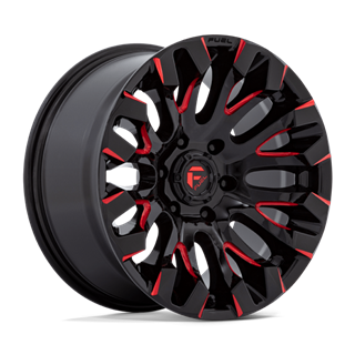 Fuel Off-Road | D829 18x9.0 ET1 - GLOSS BLACK MILLED RED TINT