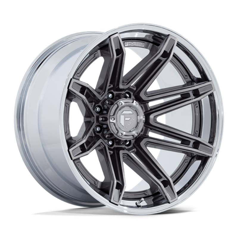 Fuel Off-Road | FC401 22x10.0 ET-18 - PLATINUM WITH CHROME LIP