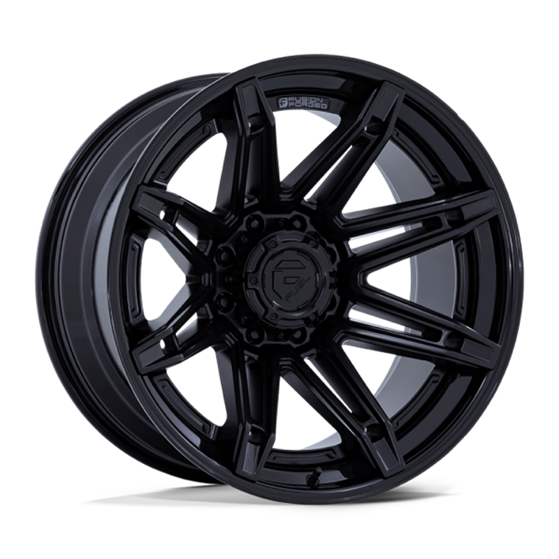 Fuel Off-Road | FC401 24x12.0 ET-44 - MATTE BLACK WITH GLOSS BLACK LIP