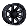 Fuel Off-Road | FC401 24x12.0 ET-44 - MATTE BLACK WITH GLOSS BLACK LIP