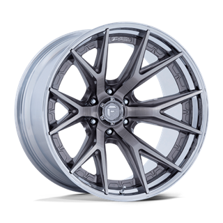 Fuel Off-Road | FC402 20x9.0 ET1 - PLATINUM WITH CHROME LIP
