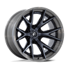 Fuel Off-Road | FC402 22x12.0 ET-44 - GLOSS BLACK WITH BRUSHED GRAY TINT FACE & LIP