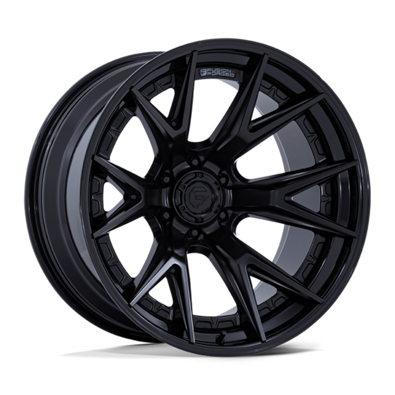 Fuel Off-Road | FC402 20x9.0 ET1 - MATTE BLACK WITH GLOSS BLACK LIP