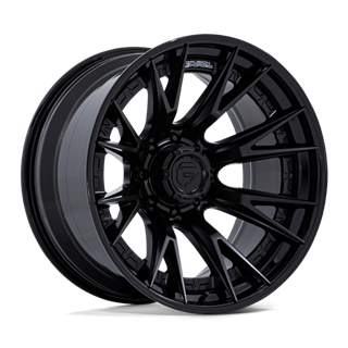 Fuel Off-Road | FC402 20x9.0 ET1 - MATTE BLACK WITH GLOSS BLACK LIP