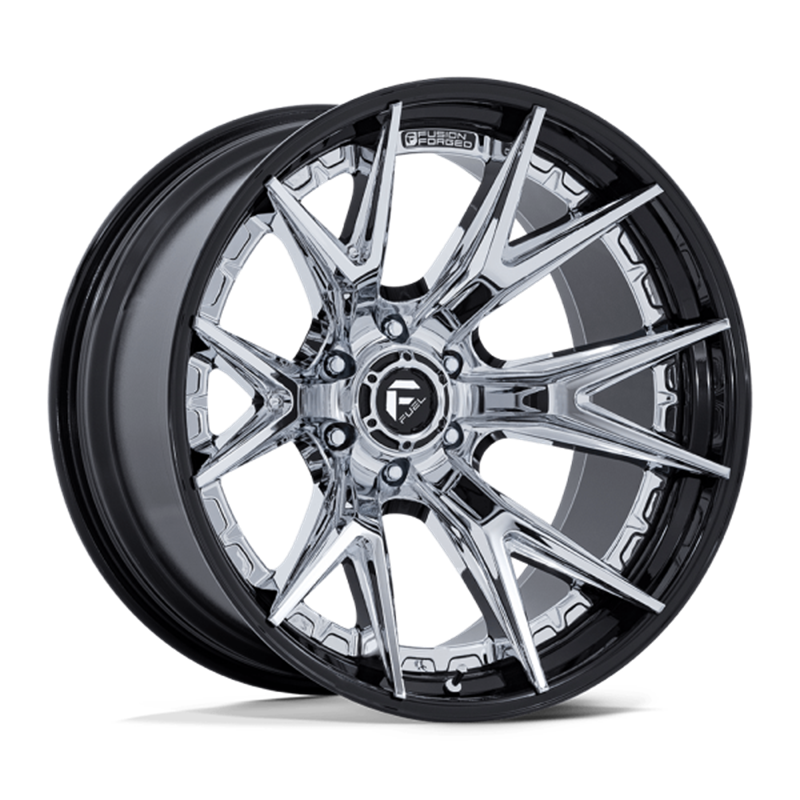 Fuel Off-Road | FC402 20x10.0 ET-18 - CHROME WITH GLOSS BLACK LIP