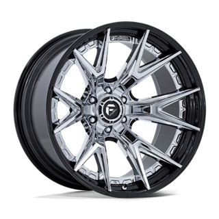 Fuel Off-Road | FC402 20x9.0 ET1 - CHROME WITH GLOSS BLACK LIP