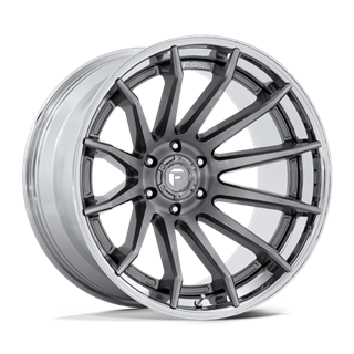 Fuel Off-Road | FC403 24x12.0 ET-44 - PLATINUM WITH CHROME LIP