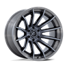 Fuel Off-Road | FC403 24x12.0 ET-44 - GLOSS BLACK WITH BRUSHED GRAY TINT FACE & LIP