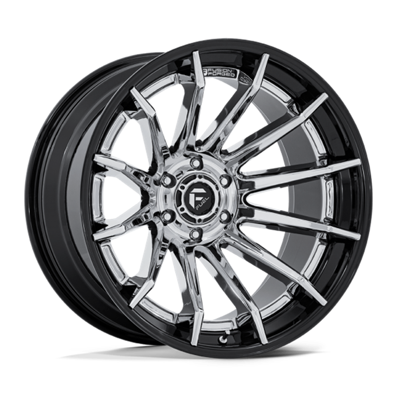 Fuel Off-Road | FC403 22x10.0 ET-18 - CHROME WITH GLOSS BLACK LIP