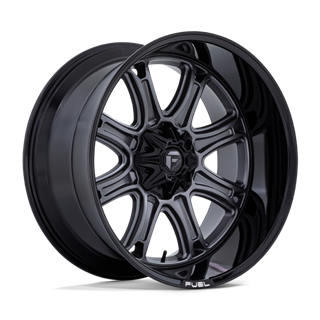 Fuel Off-Road | FC853 22x10.0 ET10 - MATTE GUNMETAL WITH BLACK LIP