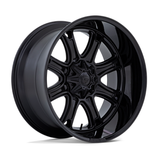 Fuel Off-Road | FC853 20x10.0 ET-18 - MATTE BLACK WITH GLOSS BLACK LIP