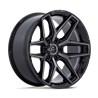 Fuel Off-Road | FC854 22x12.0 ET-44 - GLOSS BLACK BRUSHED FACE WITH GRAY TINT