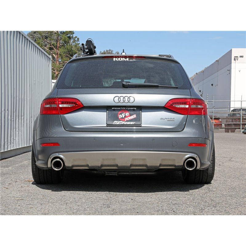 aFe Power | MACH Force-Xp 3in / 2-1/2in SS Axle-Back w/Polished Tip - allroad 2.0T 2013-2016