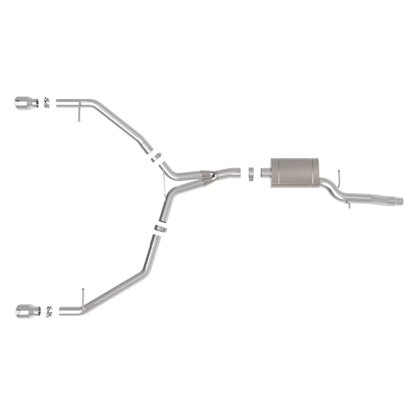 aFe Power | MACH Force-Xp 3in / 2-1/2in SS Axle-Back w/Polished Tip - allroad 2.0T 2013-2016