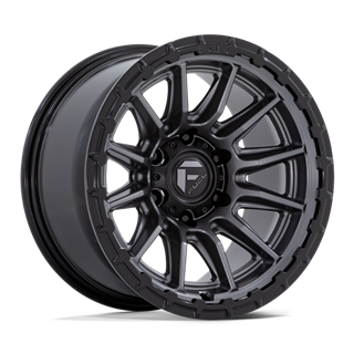 Fuel Off-Road | FC866 17x9.0 ET1 - MATTE GUNMETAL W/ GLOSS BLACK LIP