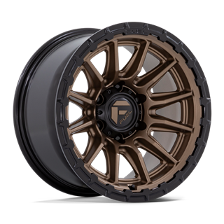 Fuel Off-Road | FC866 22x10.0 ET-18 - MATTE BRONZE W/ GLOSS BLACK LIP