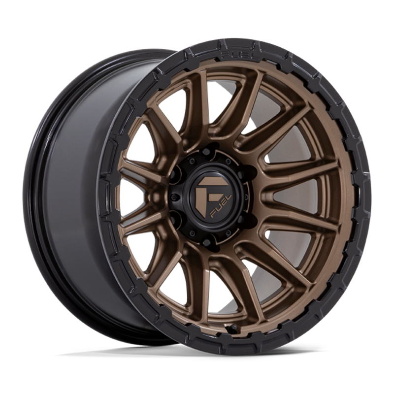 Fuel Off-Road | FC866 22x10.0 ET-18 - MATTE BRONZE W/ GLOSS BLACK LIP