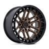 Fuel Off-Road | FC874 20x9.0 ET20 - MATTE BRONZE W/ MATTE BLACK LIP