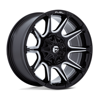 Fuel Off-Road | FC880 22x10.0 ET-18 - GLOSS BLACK MILLED