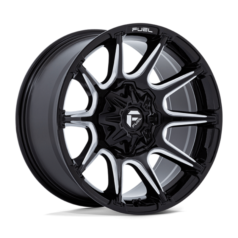 Fuel Off-Road | FC880 22x10.0 ET-18 - GLOSS BLACK MILLED