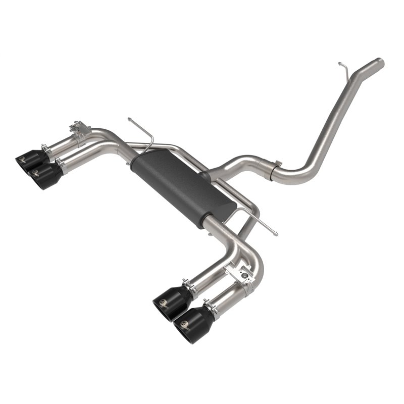 aFe Power | MACH Force-Xp 3 IN to 2-1/2 IN Stainless Steel Cat-Back Exhaust System Black - S3 2.0T 2015-2020 aFe POWER Cat-Ba...