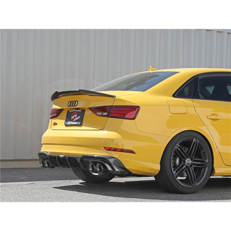 aFe Power | MACH Force-Xp 3 IN to 2-1/2 IN Stainless Steel Cat-Back Exhaust System Black - S3 2.0T 2015-2020 aFe POWER Cat-Ba...