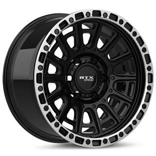 RTX | Striker 17x8.5 ET10 - Noir lustré fraisé avec rebord machiné