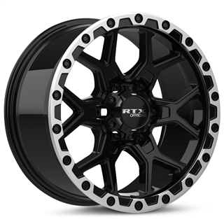 RTX | Storm 17x8.5 ET20 - Noir lustré fraisé avec rebord machiné