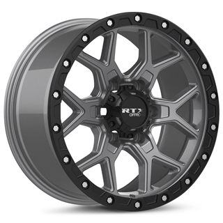 RTX | Storm 20x9.0 ET20 - Matte Gunmetal with Black Lip and Milled Rivets