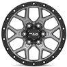 RTX | Storm 20x9.0 ET20 - Matte Gunmetal with Black Lip and Milled Rivets