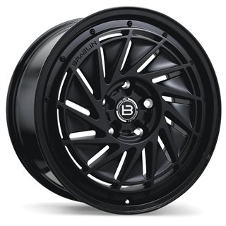 Braelin | BR16 19x8.5 ET25 - Matte Black with Gloss Black Lip