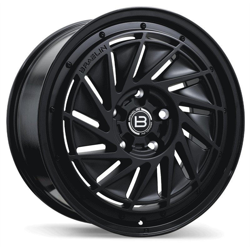 Braelin | BR16 19x8.5 ET35 - Matte Black with Gloss Black Lip