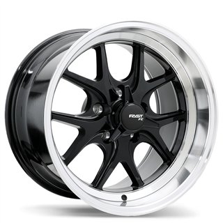 Fast Wheels | FC04V 17x10.5 ET0 - Noir lustré avec rebord machiné