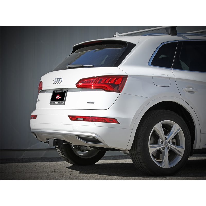 aFe Power | MACH Force-Xp 3 IN to 2-1/2 IN Stainless Steel Cat-Back Exhaust System - Q5 2.0T 2017-2023 aFe POWER Cat-Back Exh...