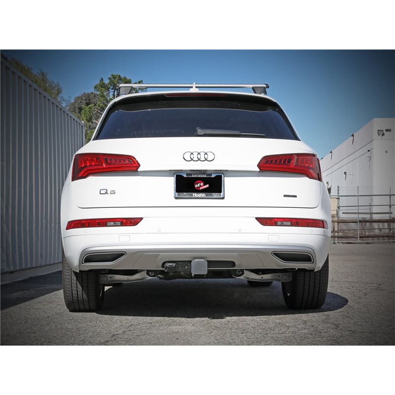 aFe Power | MACH Force-Xp 3 IN to 2-1/2 IN Stainless Steel Cat-Back Exhaust System - Q5 2.0T 2017-2023 aFe POWER Cat-Back Exh...