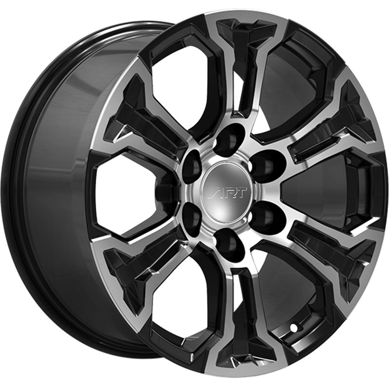 ART Replica | REPLICA 385 18x8.5 ET26 - Noir lustre - Facade machinee