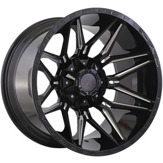 Forged Wheels | XR111 20x10.0 ET-12 - Gloss Black - Milled Edge