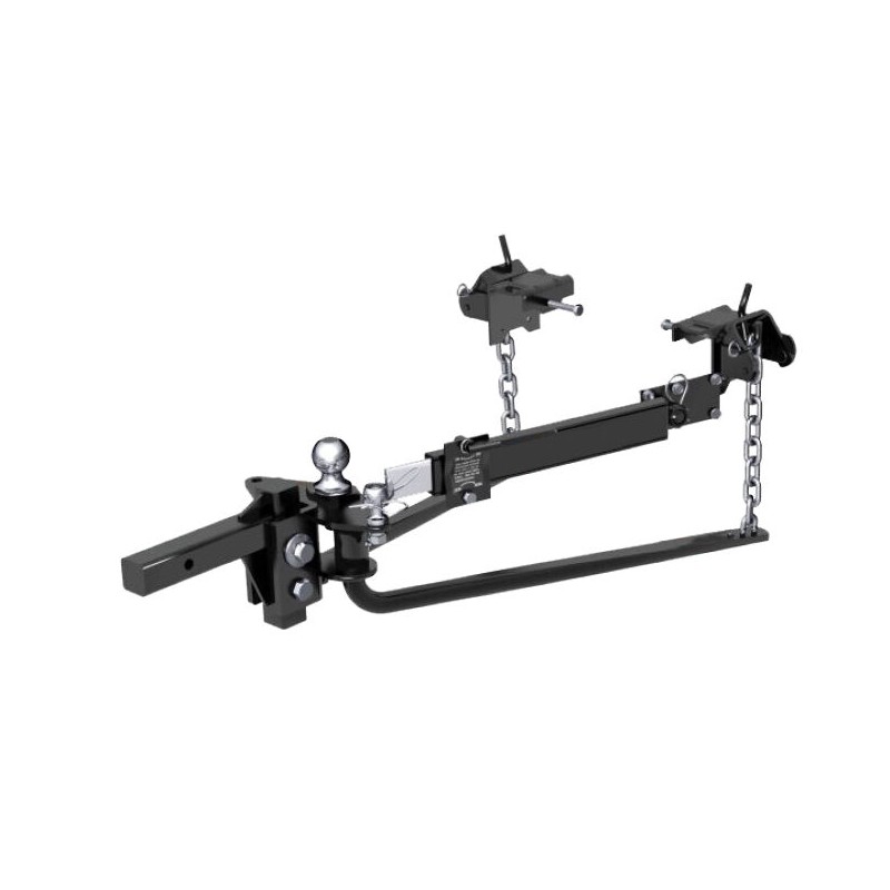 Enthuze | Round Bar Weight Distribution Hitch, 14000 lbs (w/ Sway Control, Ball & Chains) Enthuze Trailer Hitches