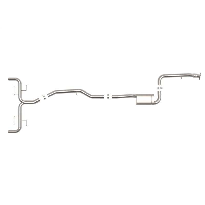 aFe Power | MACH Force-Xp 2 IN to 2-1/2 IN Stainless Steel Cat-Back Exhaust System - Giulia RWD 2.0T 2017-2023 aFe POWER Cat-...