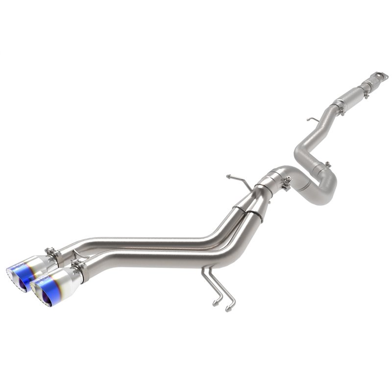 aFe Power | Takeda 2-1/2in / 3in 304 SS Cat-Back w/Blue Flame Tip - Veloster 1.6T 2013-2017