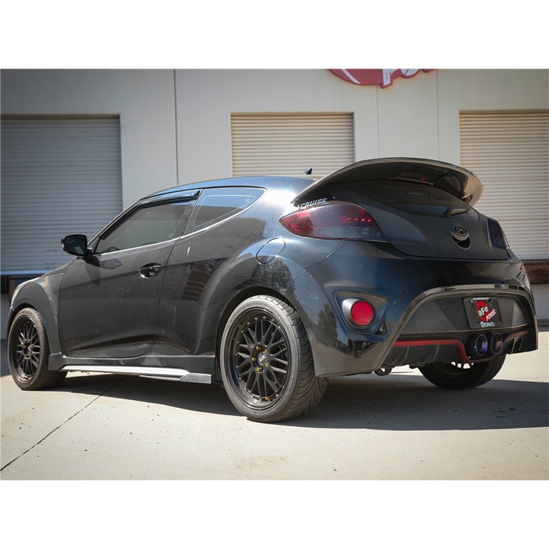 aFe Power | Takeda 2-1/2in / 3in 304 SS Cat-Back w/Blue Flame Tip - Veloster 1.6T 2013-2017